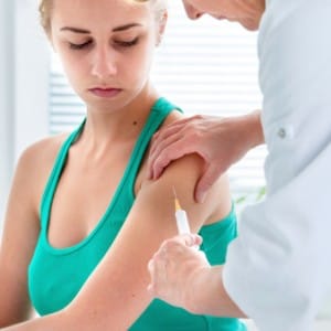Woman opting for heroin vaccine rather than heroin treatment later on.