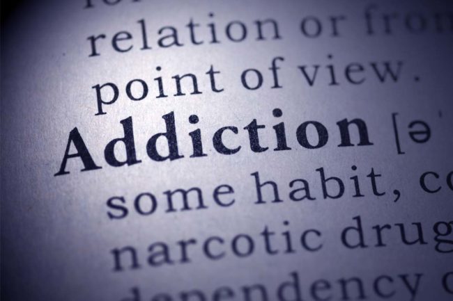the old definition of addiction with it's addiction stigma