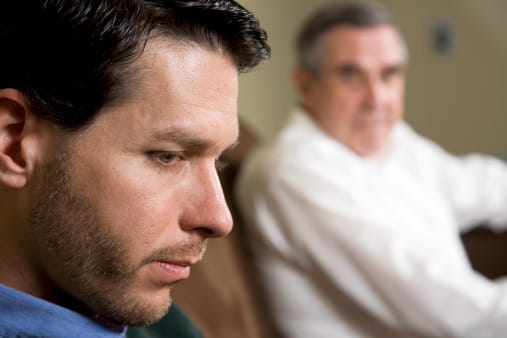 Father and son wondering is alcoholism genetic