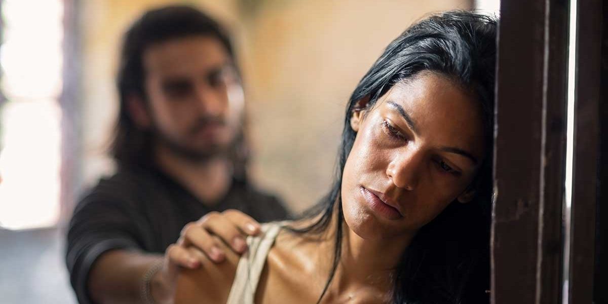 heroin addict being comforted