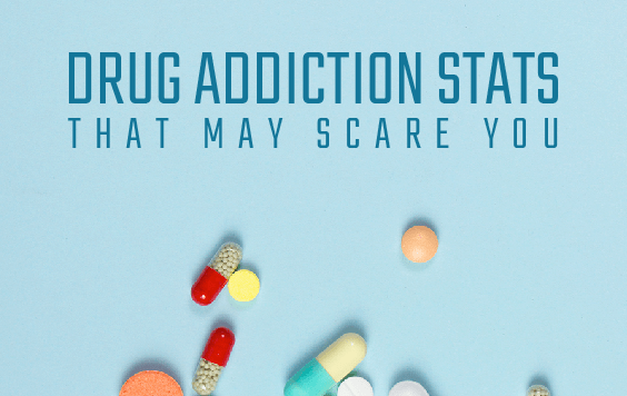 drug addiction statistics infographic