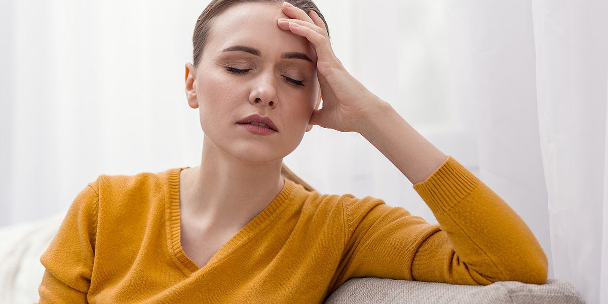 a woman suffering from chemical imbalance