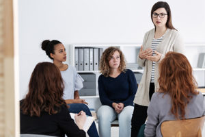 a group of women talking about empire florida