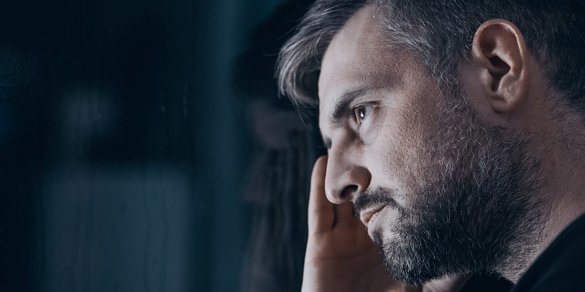 a man struggling while dealing with ativan withdrawal symptoms