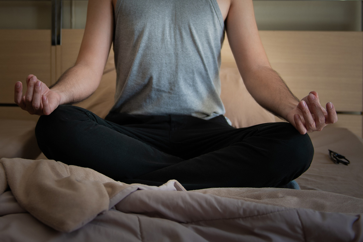 a person meditating after wondering can mindfulness meditation work for addiction
