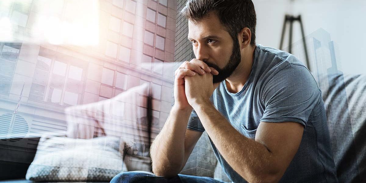 a man trying to cope with the kinds of addiction