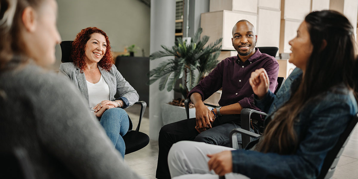 a group of people discussing their time at alabama meth detox