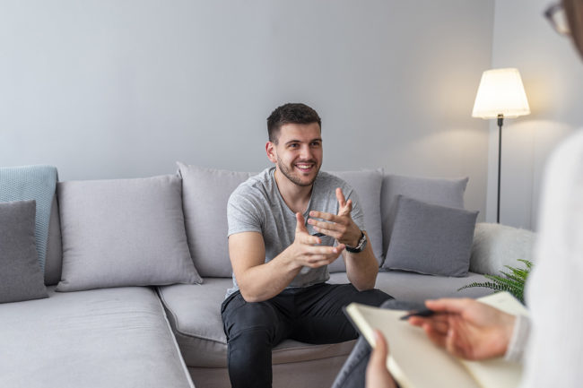 a man talking to his doctor about going to a detox centers in arizona