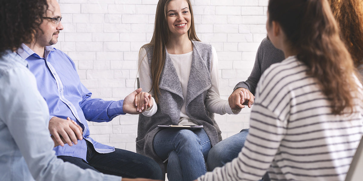 a group therapy session at a Mississippi drug rehab