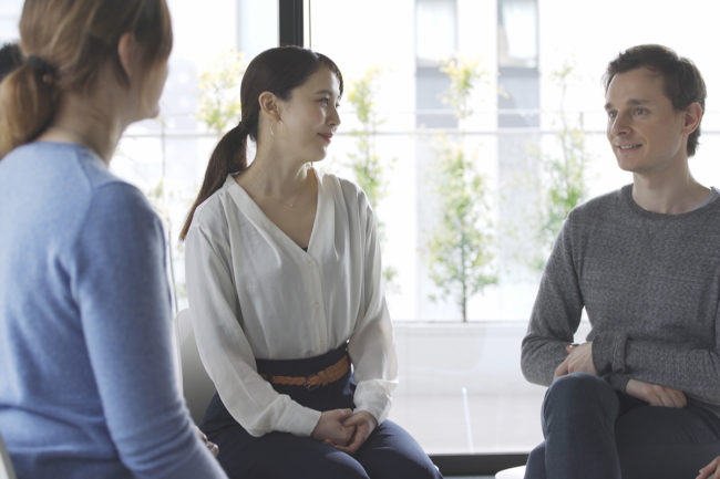 a group of women talking about Oklahoma detox centers