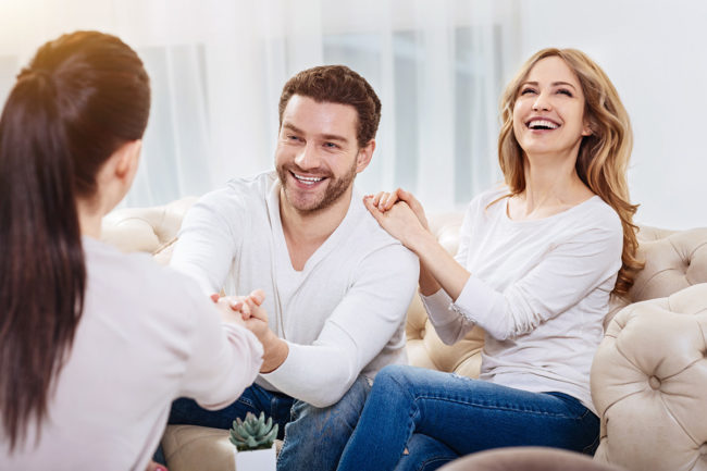 a man relieved he is done South Florida detox