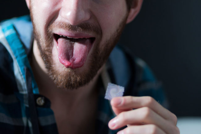 a man taking acid without asking what is lsd