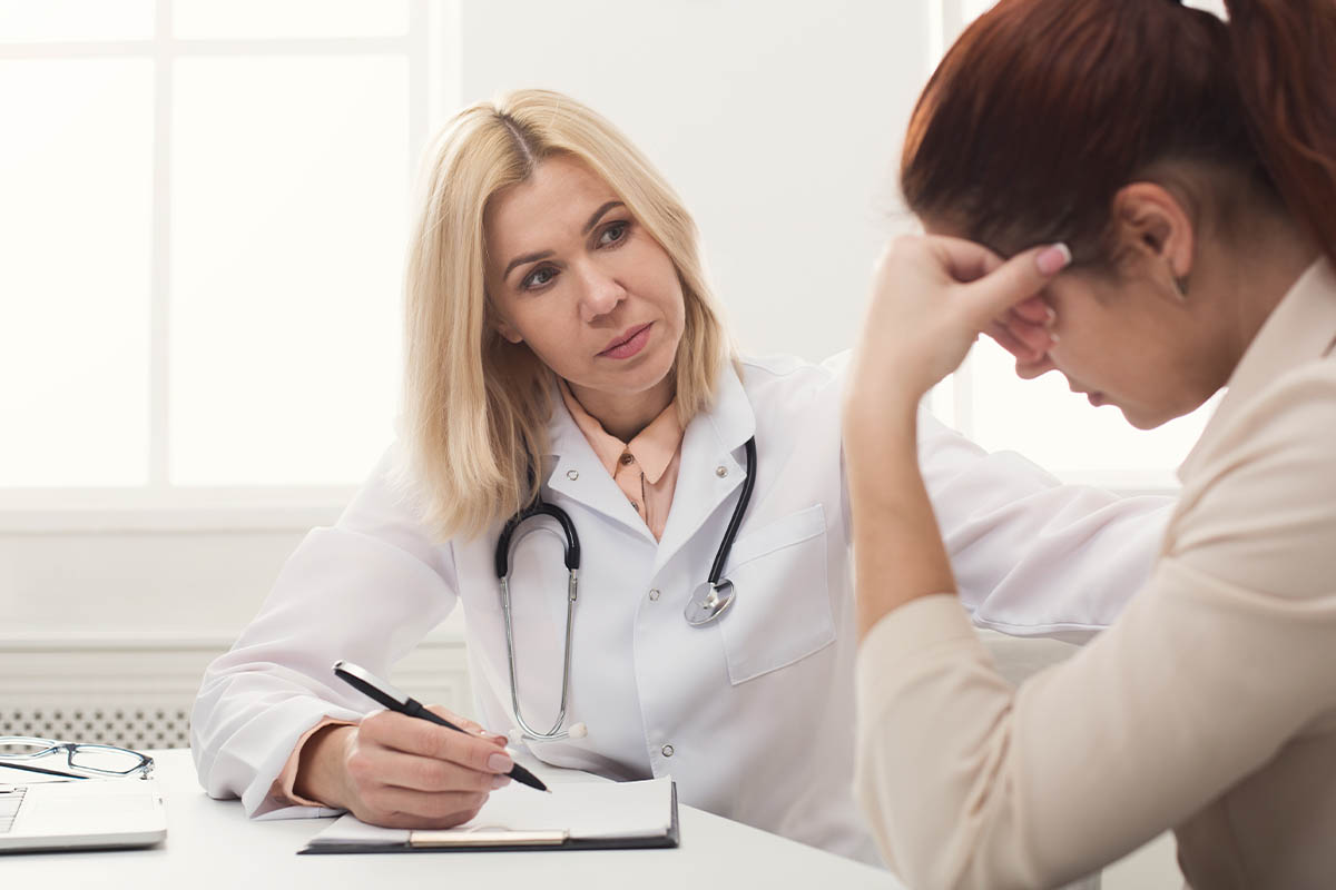 doctor explains what causes a relapse to a patient