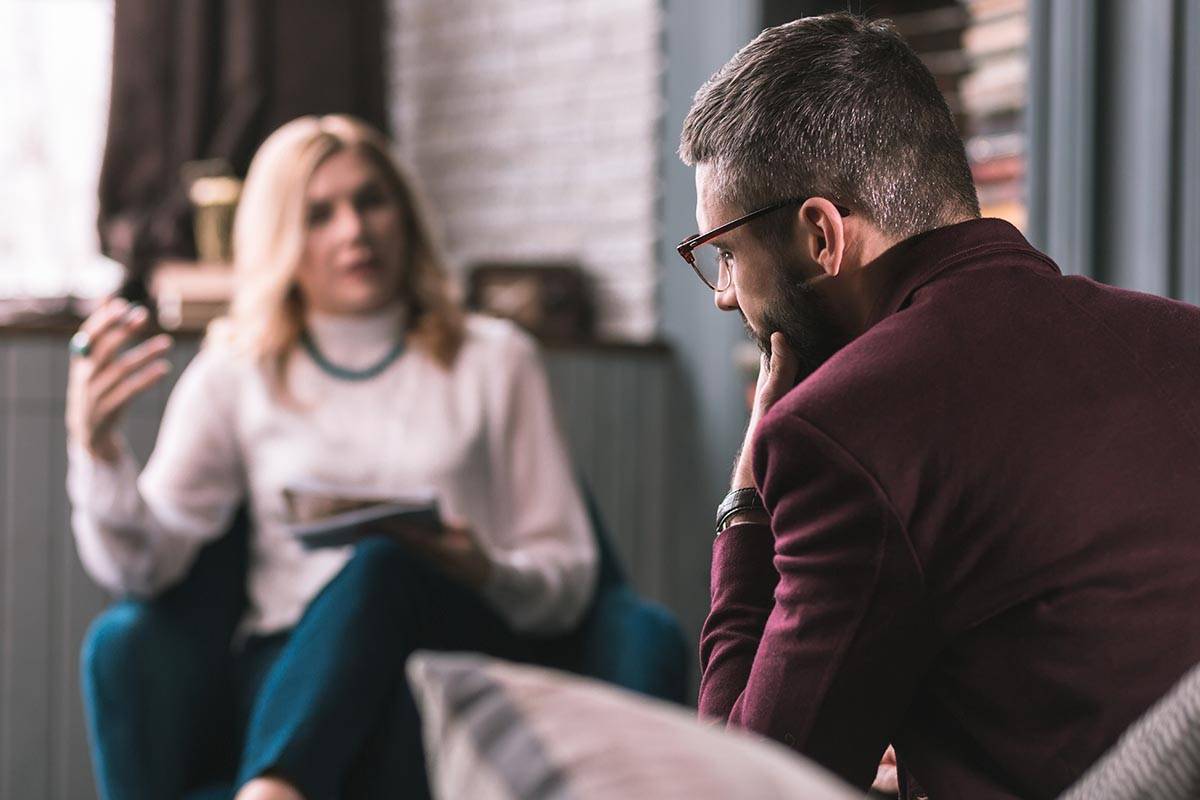 man achieves success during addiction recovery