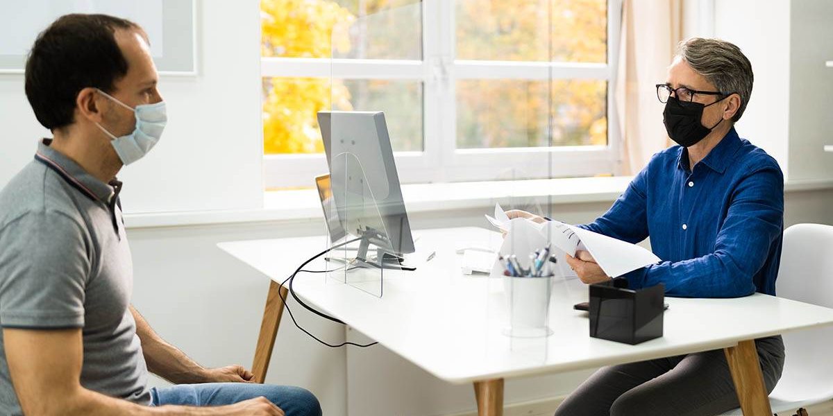 man recovers during covid