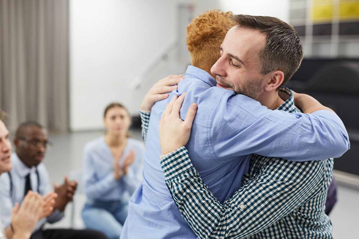 a person is happy to be in heroin recovery