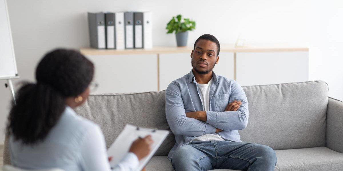 individual receiving behavioral therapy for addiction