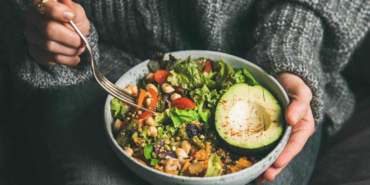 an avocado salad showing nutrition for detox