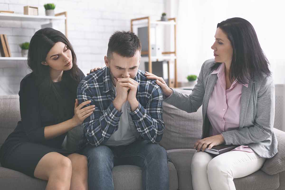 a family seeks family therapy for the holidays